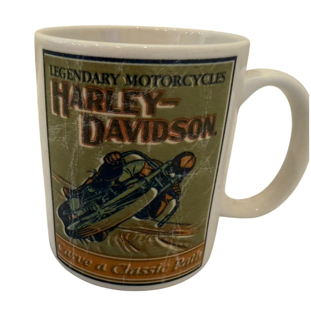Harley-Davidson Legendary Motorcycles Carve a Classic Path Ceramic Coffee Mug